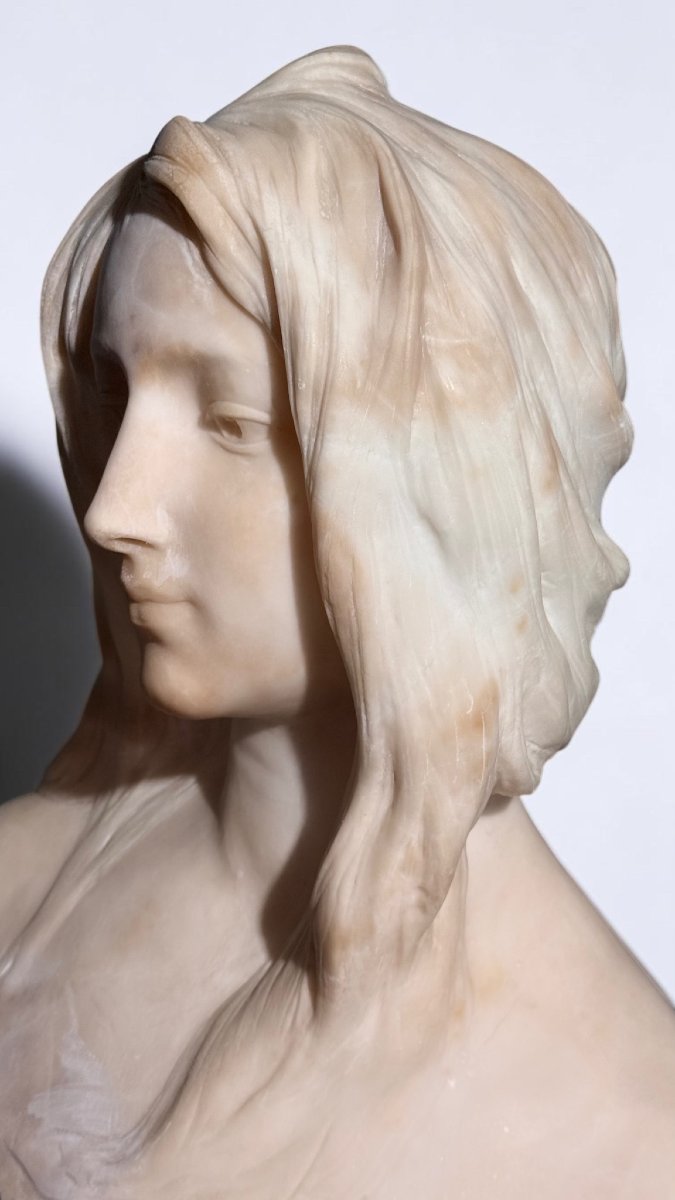 Busto raffigurante una giovane fanciulla ArtNoveau -photo-3