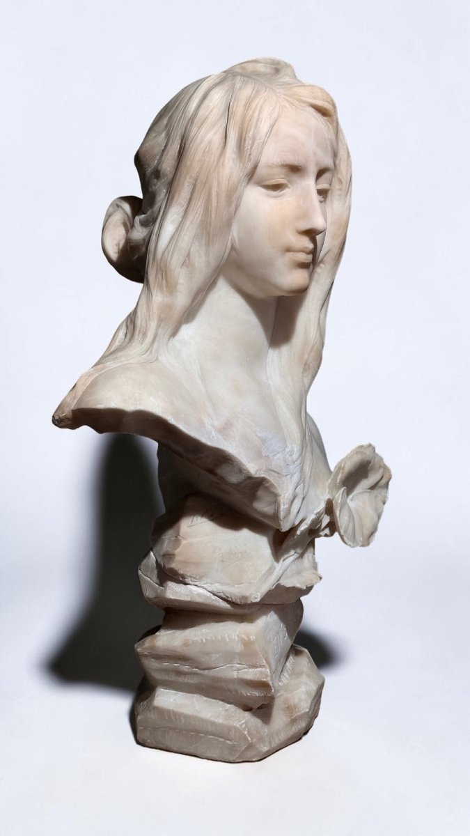 Busto raffigurante una giovane fanciulla ArtNoveau -photo-8