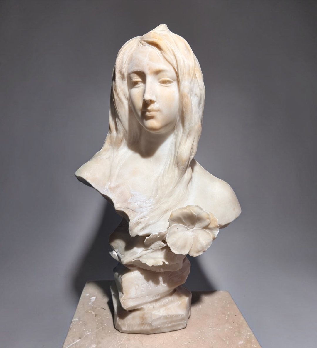 Busto raffigurante una giovane fanciulla ArtNoveau 