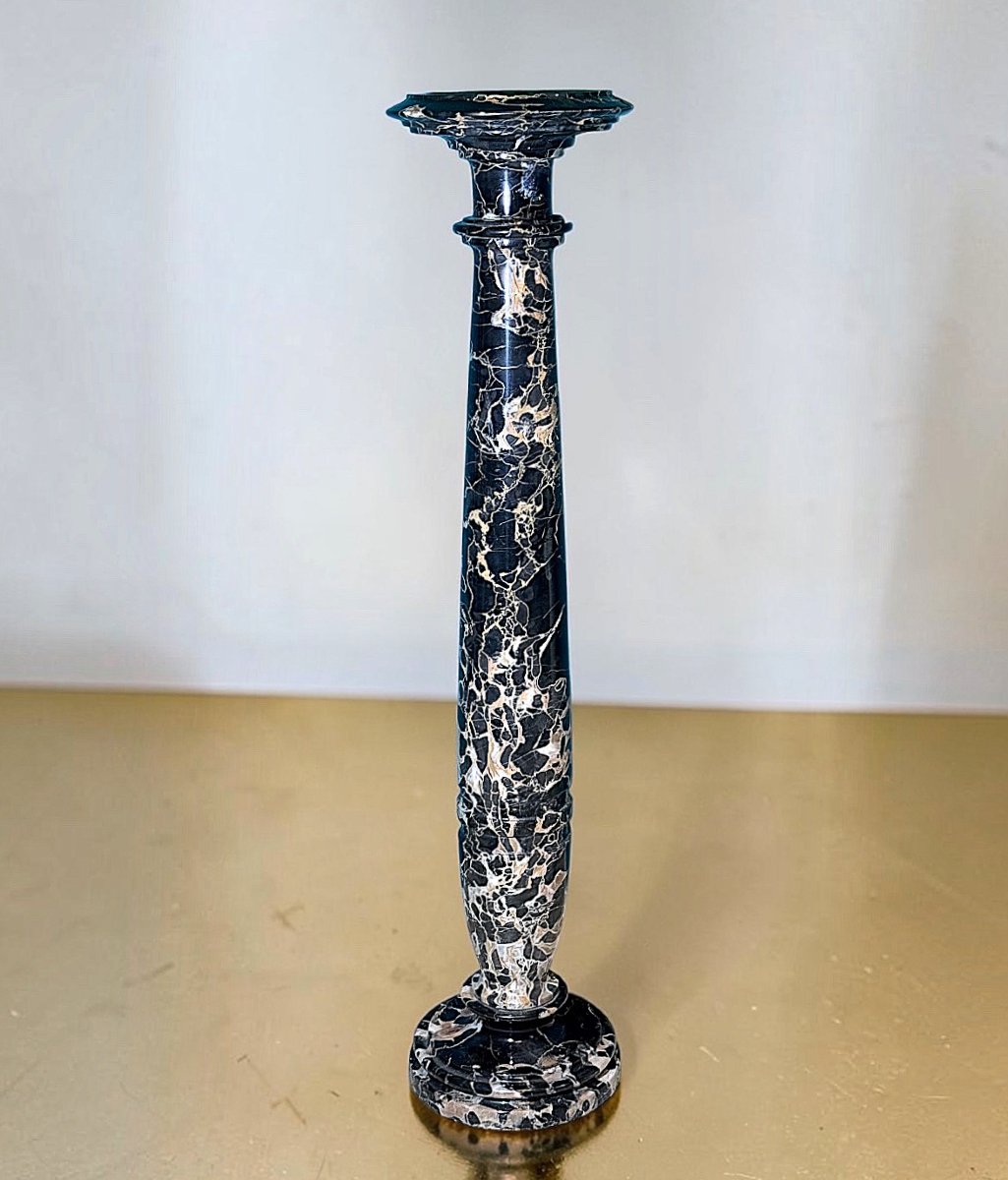Colonna in Marmo Nero Portoro 