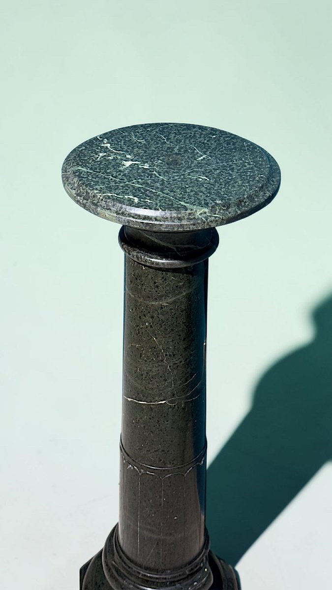 Colonna in Marmo Verde Alpi Serpentine -photo-2