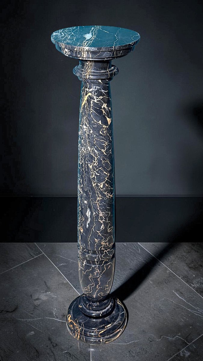 Colonna in Marmo Nero Portoro -photo-6