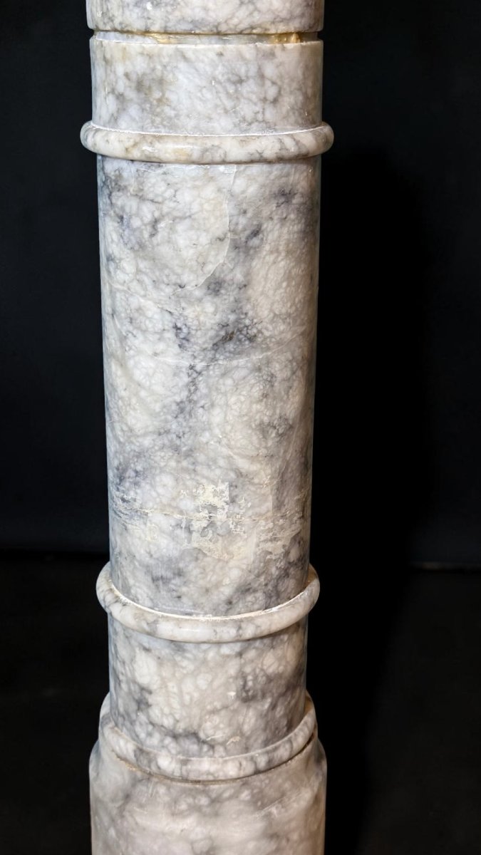 Colonna/Capitello in Marmo Arabescato -photo-2