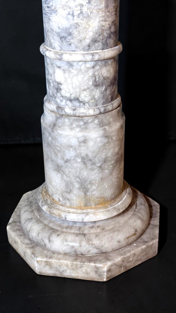 Colonna/Capitello in Marmo Arabescato -photo-3