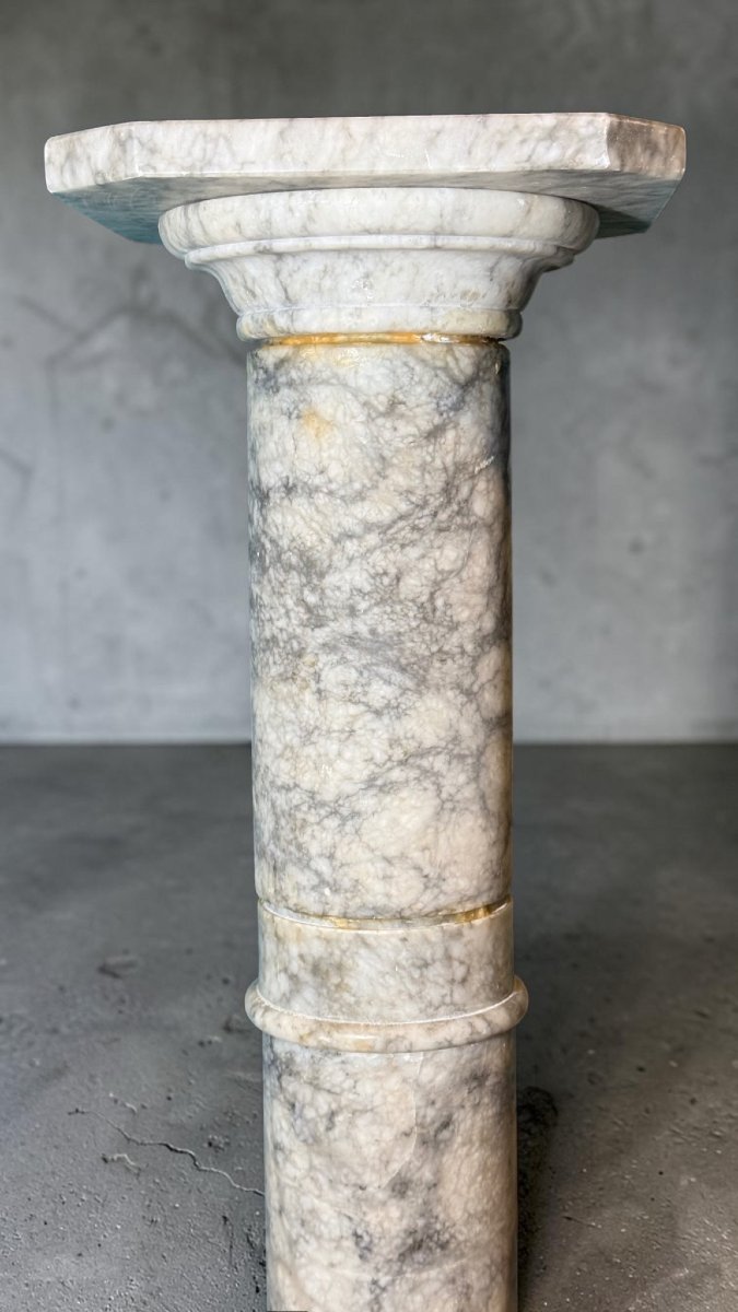 Colonna/Capitello in Marmo Arabescato -photo-1