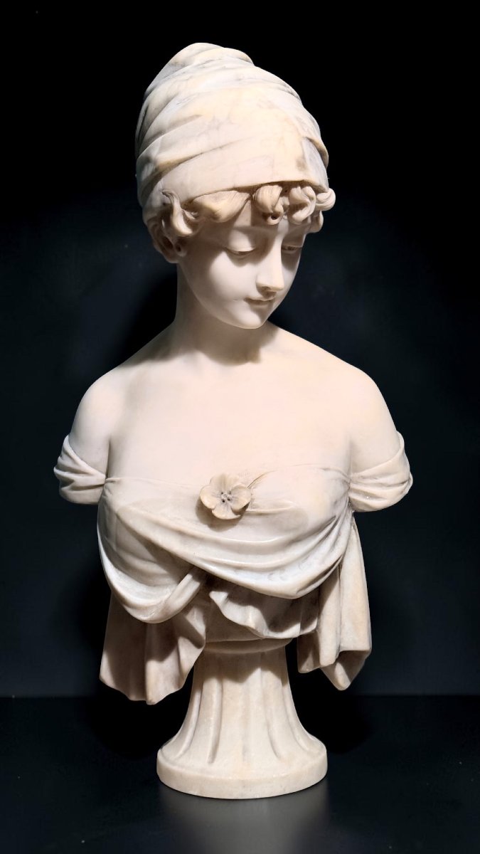 Busto raffigurante una giovane fanciulla di origine Francese -photo-2