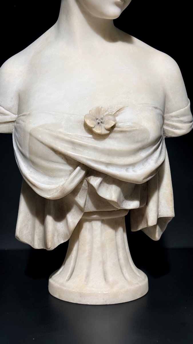 Busto raffigurante una giovane fanciulla di origine Francese -photo-4