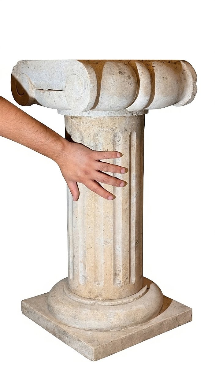 Capitelli in Marmo Travertino Romano -photo-3