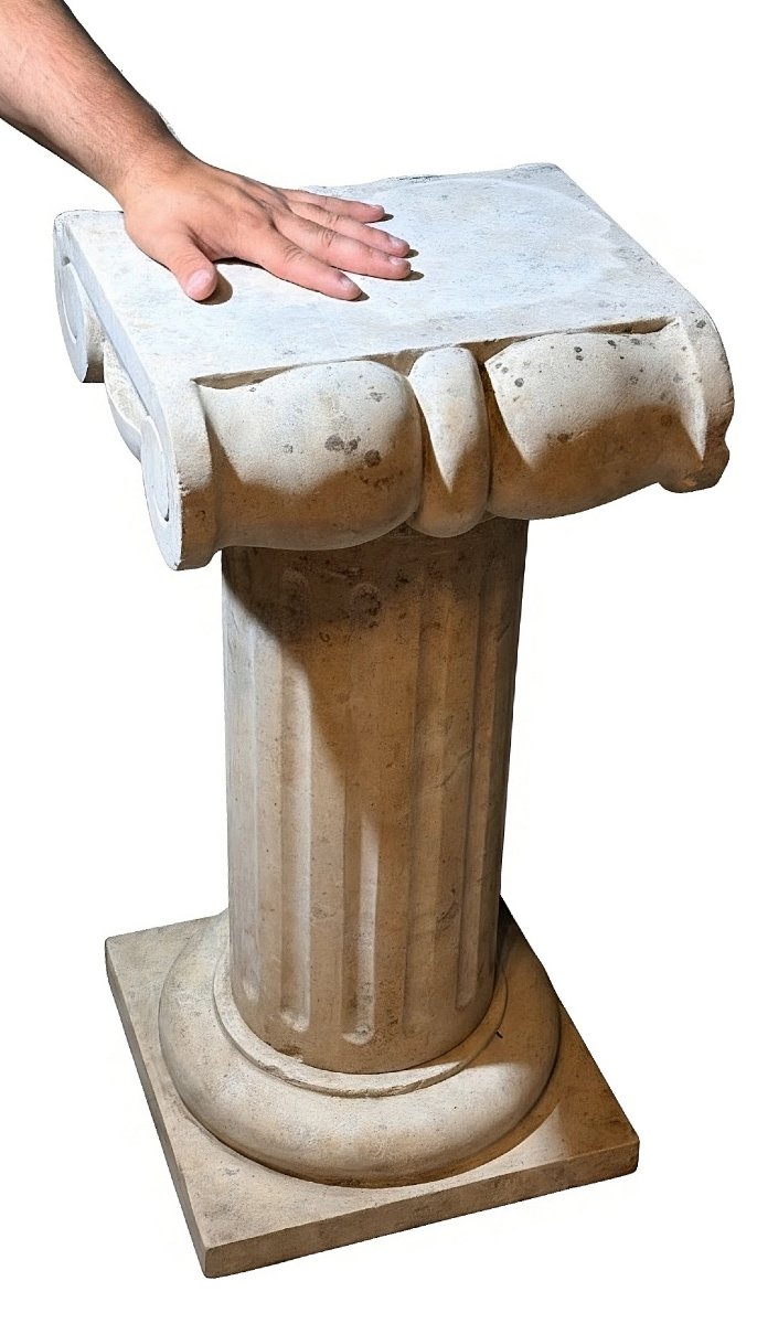 Capitelli in Marmo Travertino Romano -photo-4