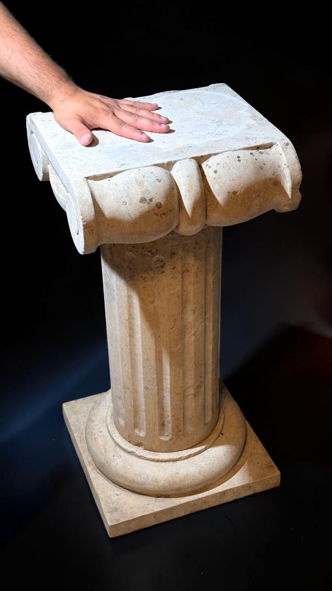 Capitelli in Marmo Travertino Romano -photo-2