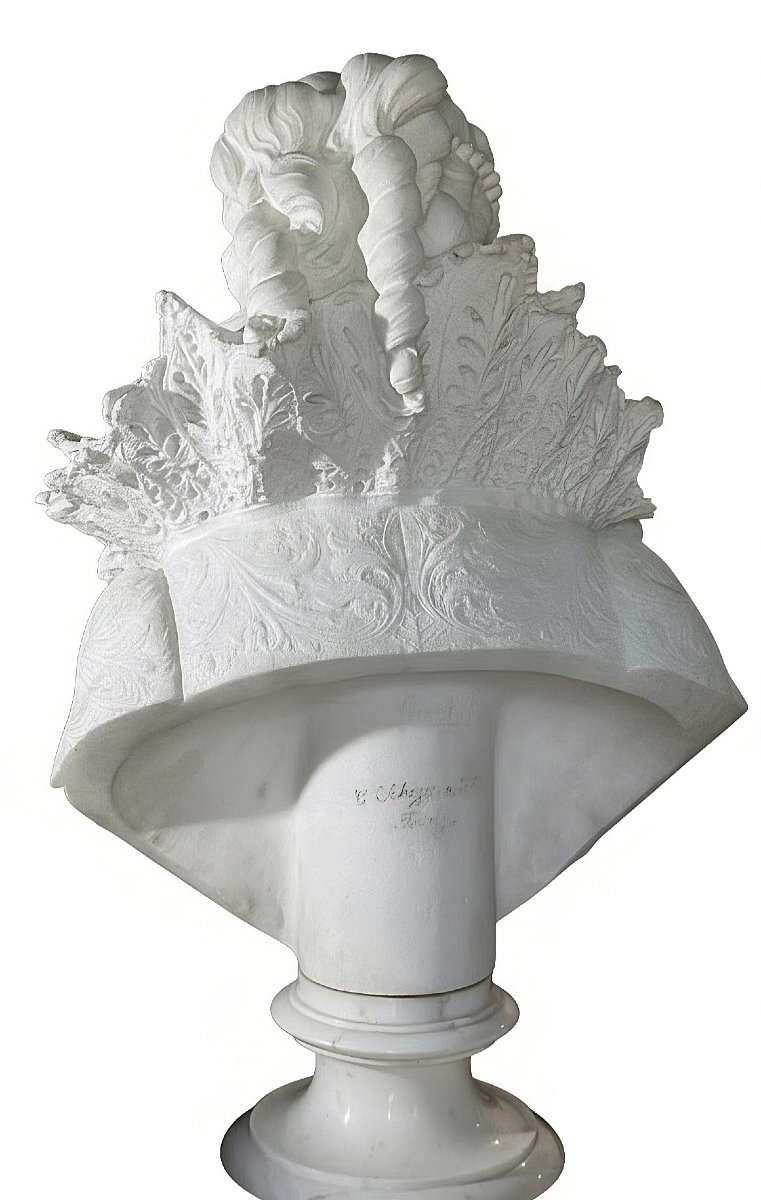 BUSTO ESCLUSIVO DI MARIA DE' MEDICI, REGINA DI FRANCIA dal Museo Peter Kaus, Marmo Carrara -photo-6