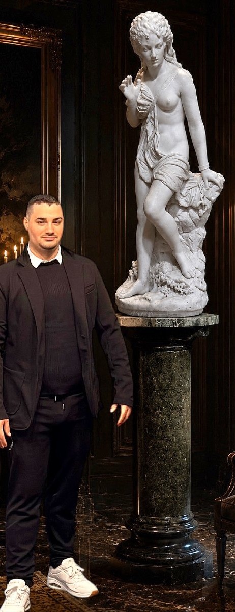 Statua Andromeda, di Domenico Menconi (1879), Marmo Bianco Statuario di Carrara -photo-3