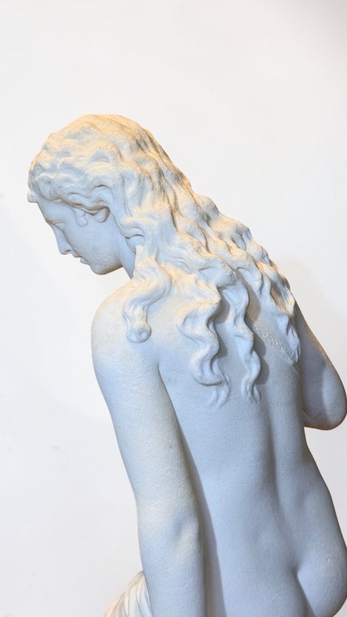 Statua Andromeda, di Domenico Menconi (1879), Marmo Bianco Statuario di Carrara -photo-2