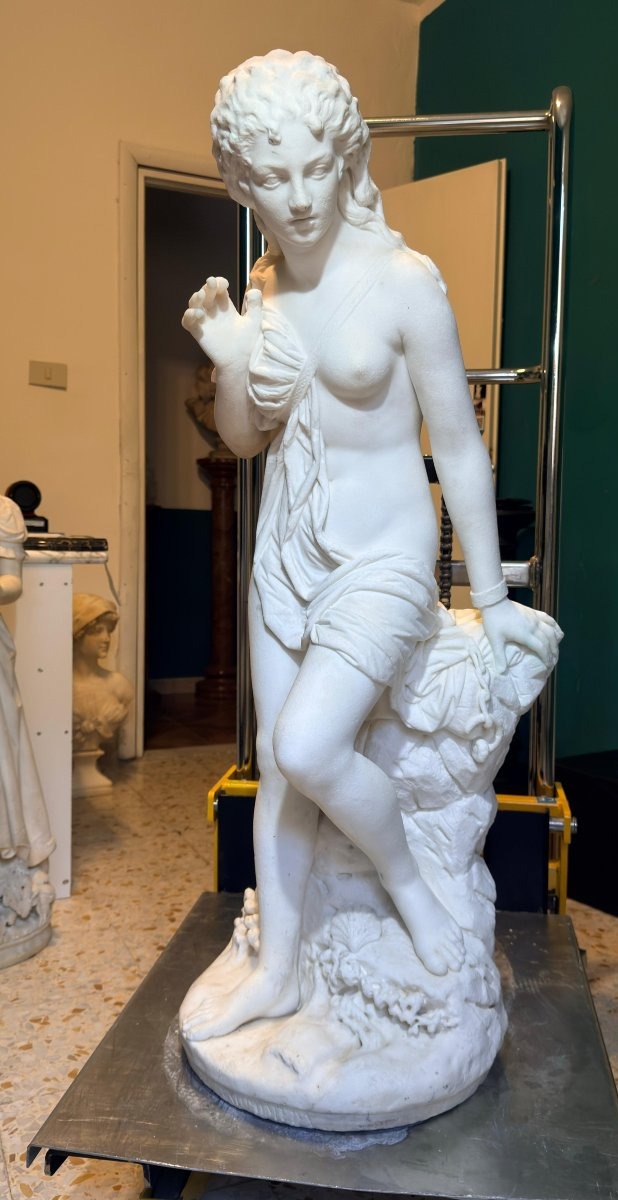Statua Andromeda, di Domenico Menconi (1879), Marmo Bianco Statuario di Carrara -photo-8