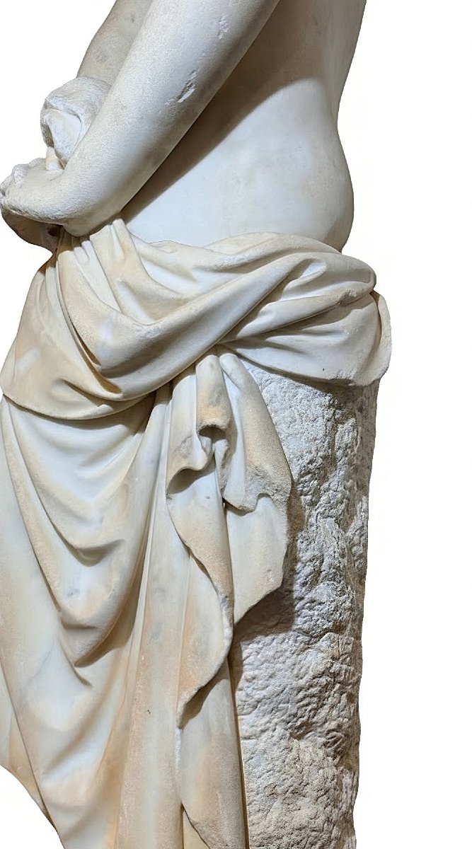 Statua Marmo Carrara raffigurante Fiducia in Dio, molto vicina a Lorenzo Bartolini (1777), Roma-photo-6