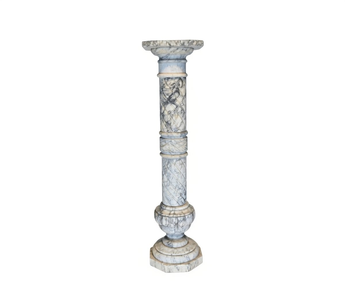 Colonna/Capitello in Marmo Arabescato 