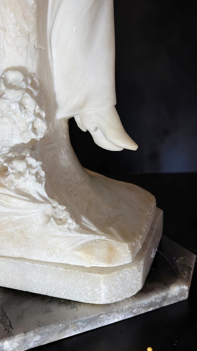 Statua fanciulla con Gomitolo di lana-photo-7