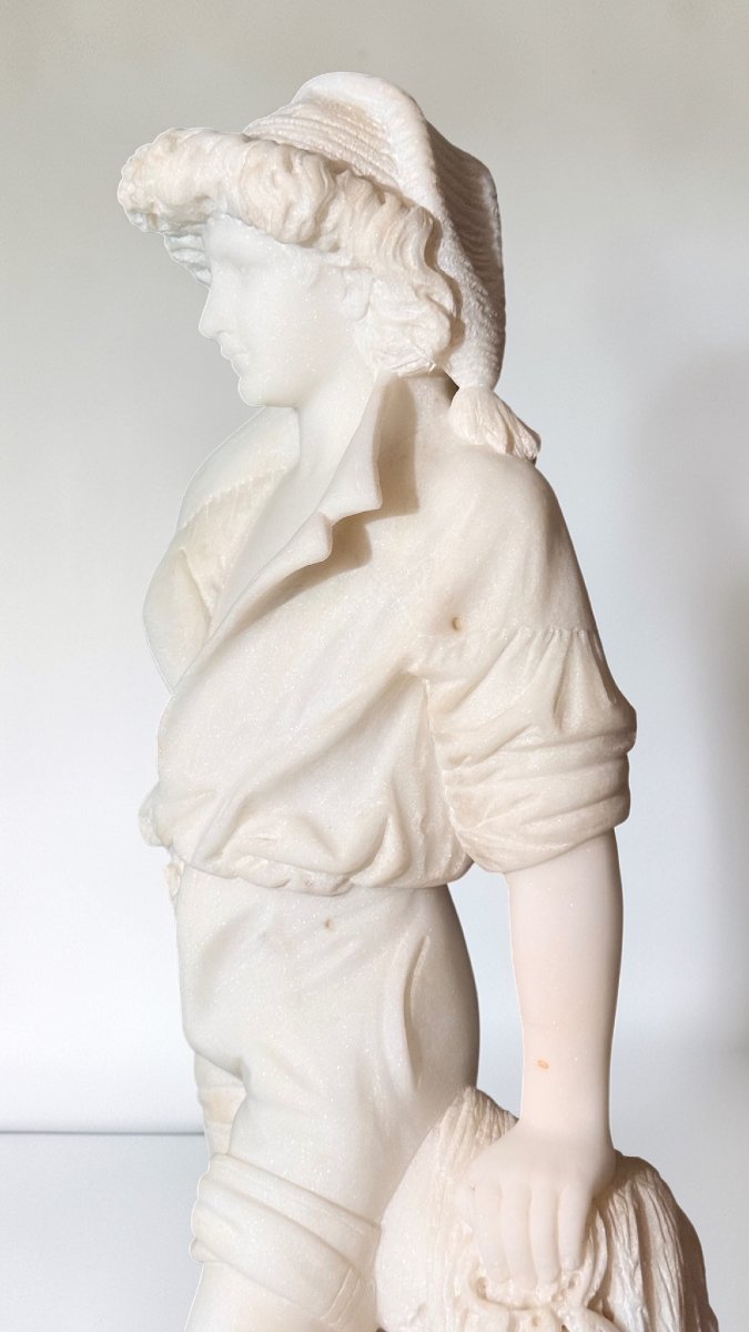 Statua raffigurante Masaniello in Marmo Bianco di Carrara -photo-4
