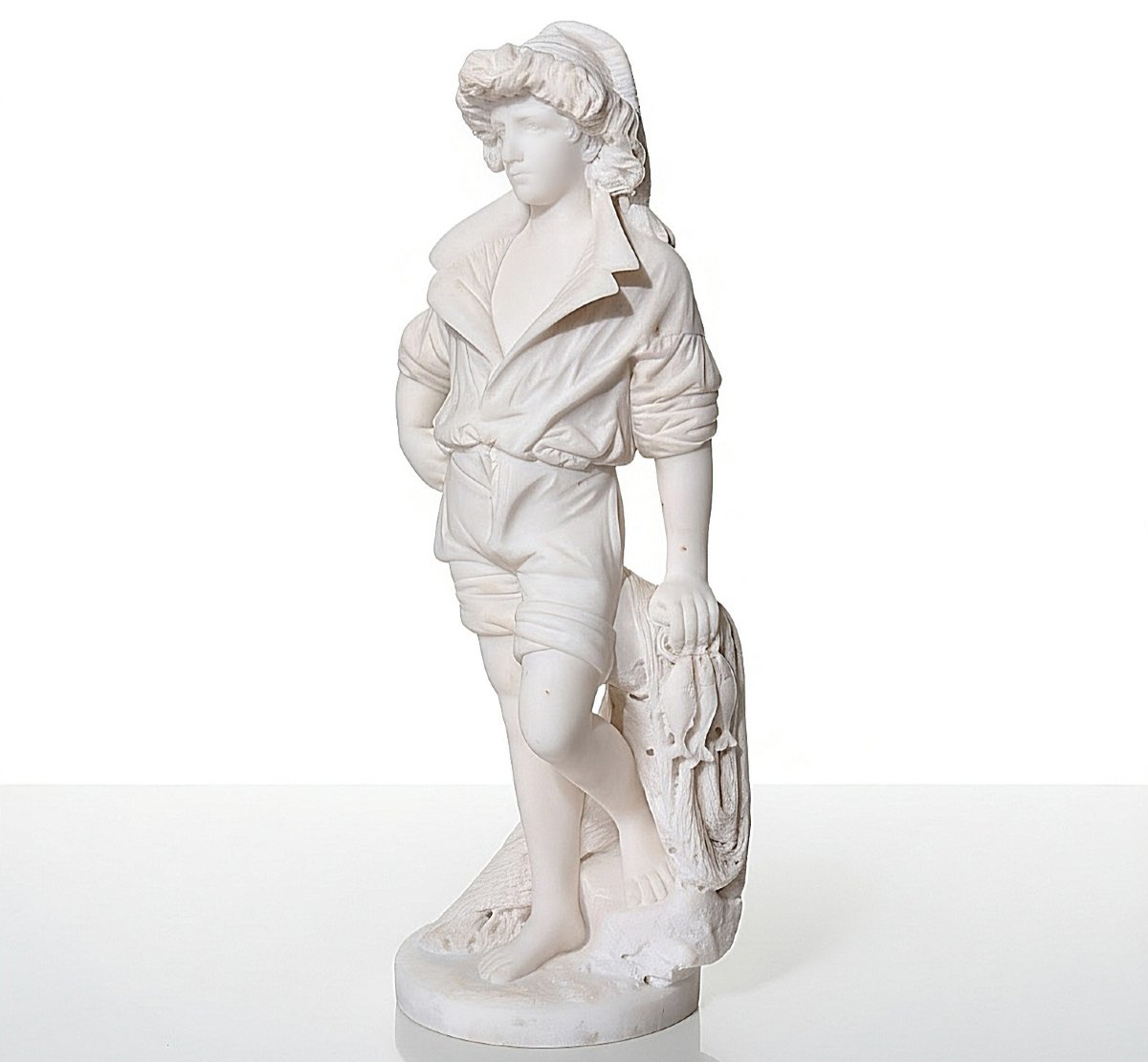Statua raffigurante Masaniello in Marmo Bianco di Carrara 
