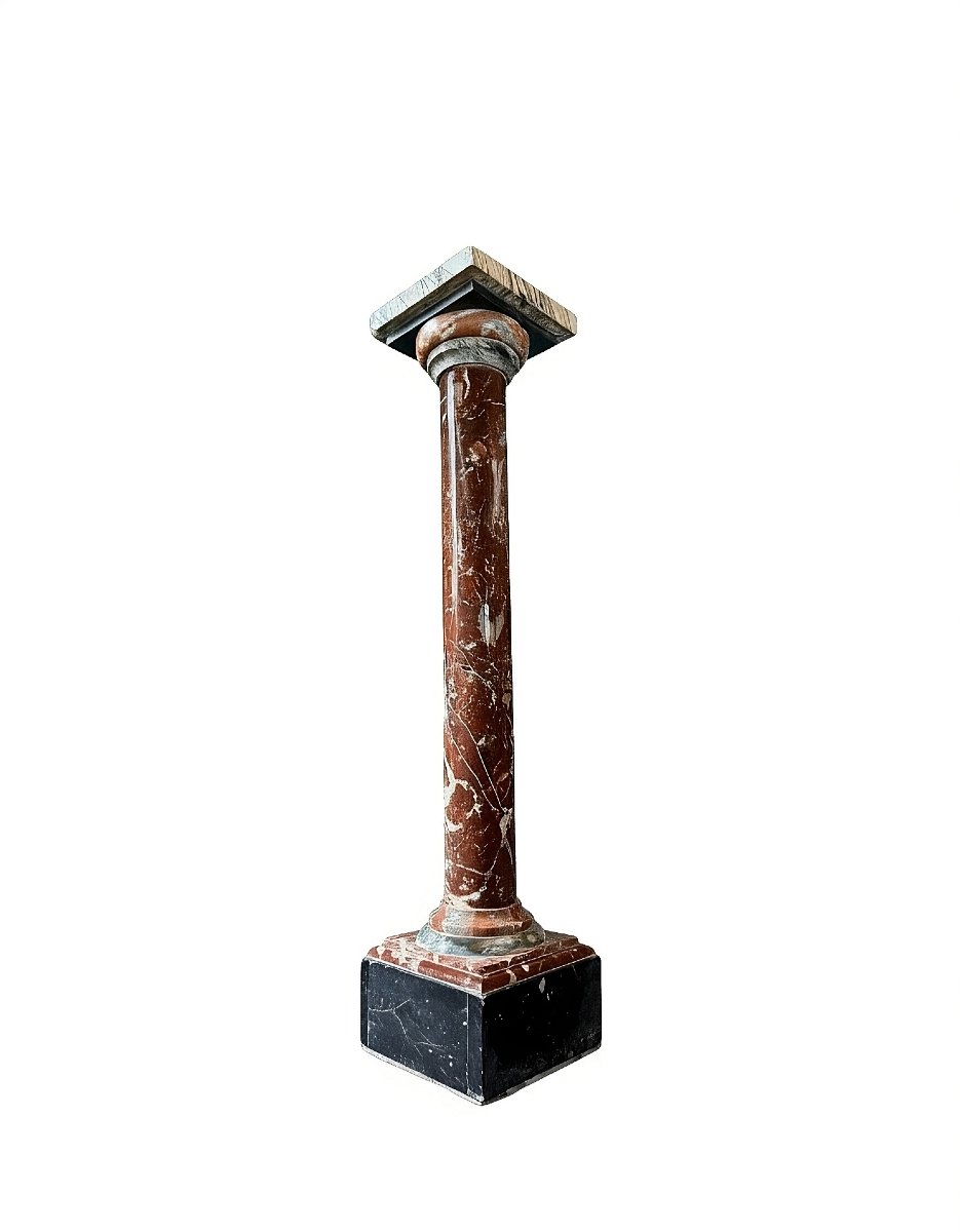 Colonna in Marmo Rosso 