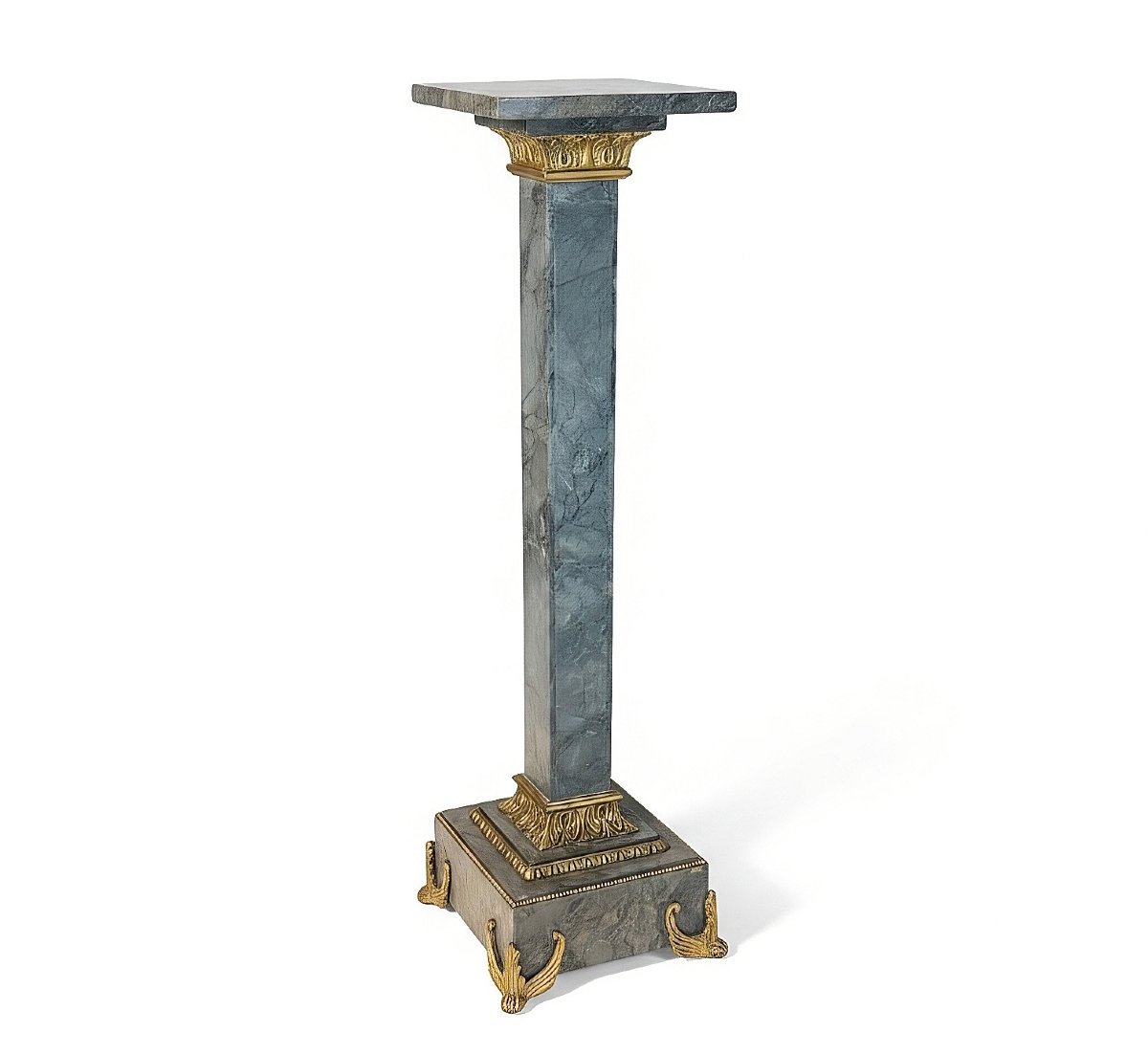 Colonna/Capitello in Marmo Verde 