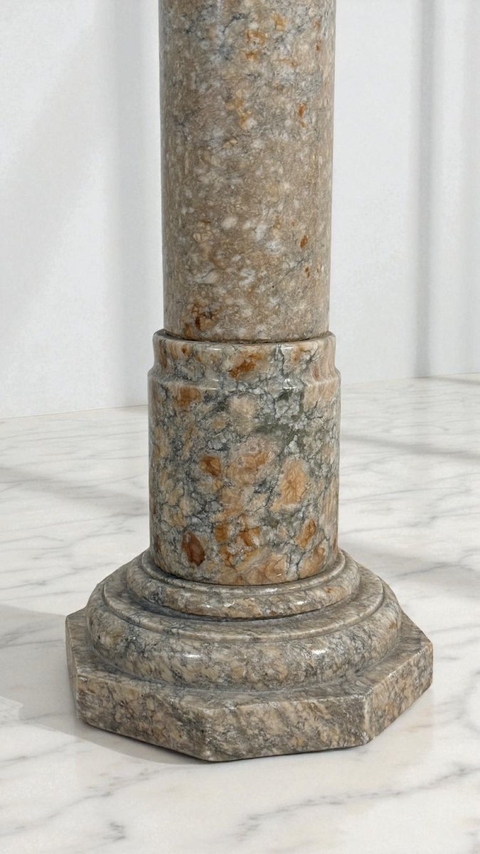 Colonna/Capitello in Marmo Brecciato -photo-4