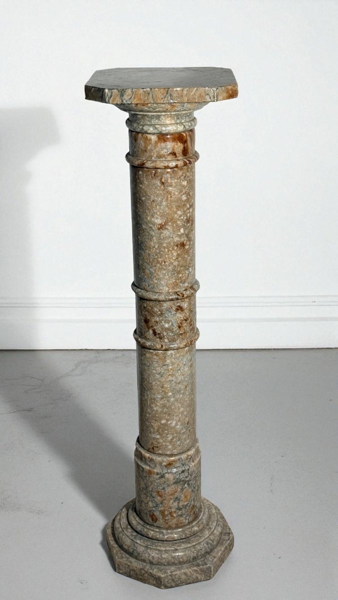 Colonna/Capitello in Marmo Brecciato -photo-5