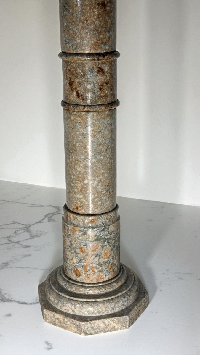 Colonna/Capitello in Marmo Brecciato -photo-6