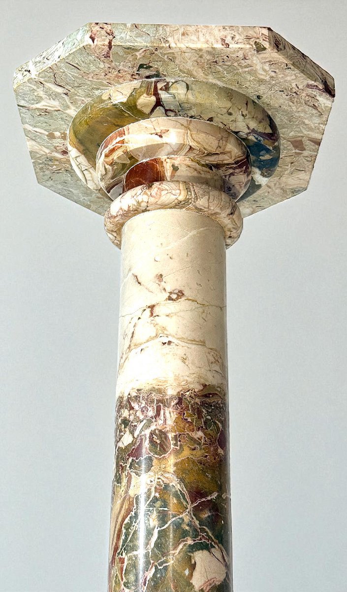 Colonna/Capitello in Marmo Brecciato -photo-7