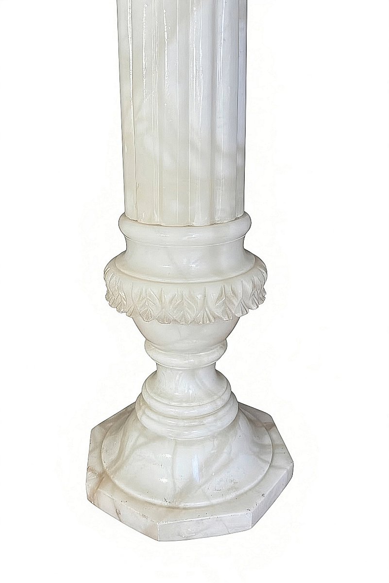 Coppia di Colonne in Marmo Bianco di Carrara -photo-7
