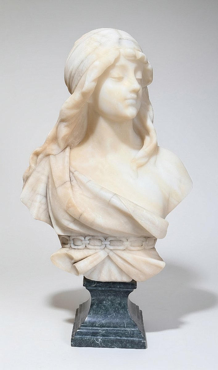 Busto raffigurante una giovane dama ArtNoveau -photo-3
