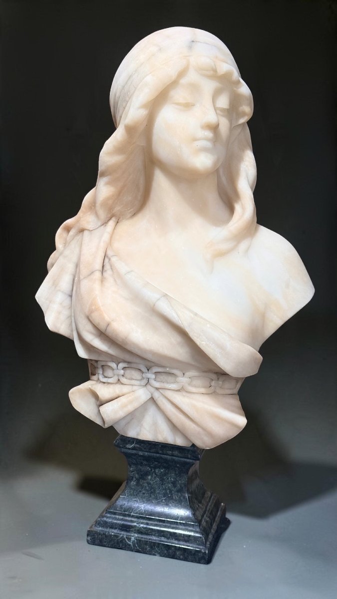 Busto raffigurante una giovane dama ArtNoveau -photo-4