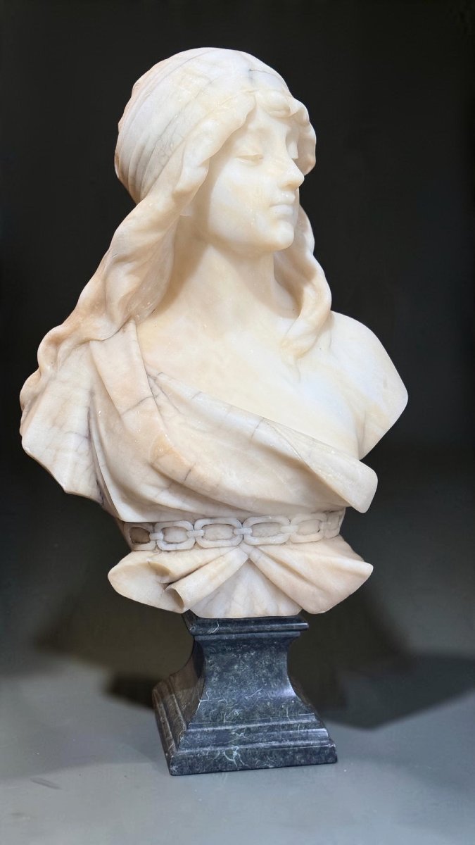 Busto raffigurante una giovane dama ArtNoveau -photo-5