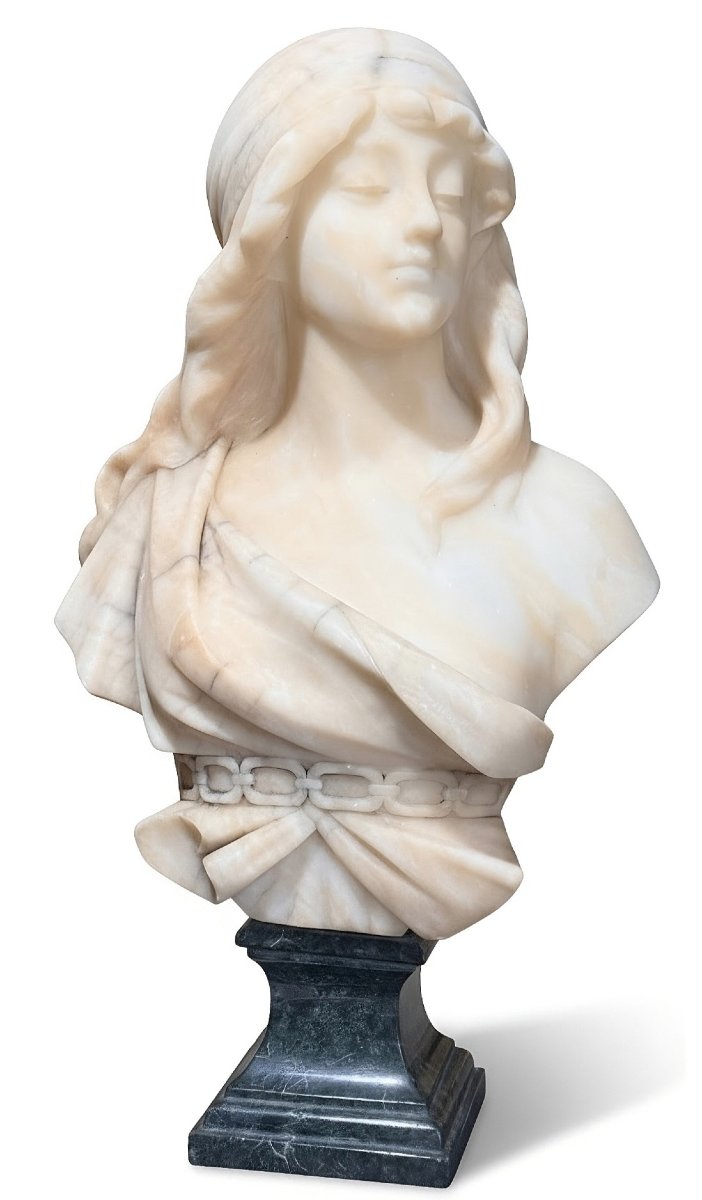 Busto raffigurante una giovane dama ArtNoveau 