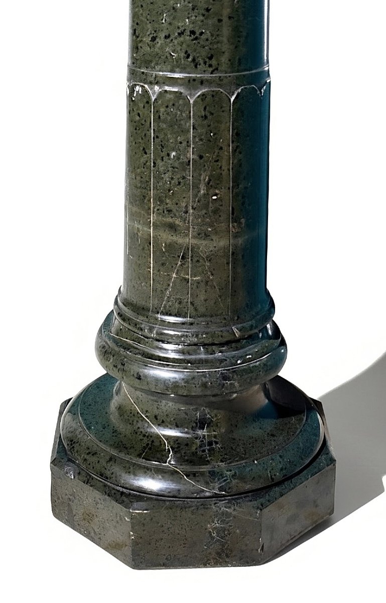 Colonna in Marmo Serpentino Alpi Verde -photo-3
