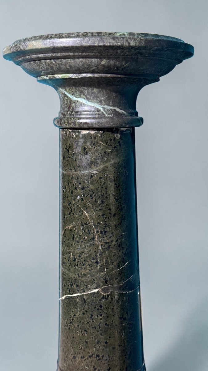 Colonna in Marmo Serpentino Alpi Verde -photo-3