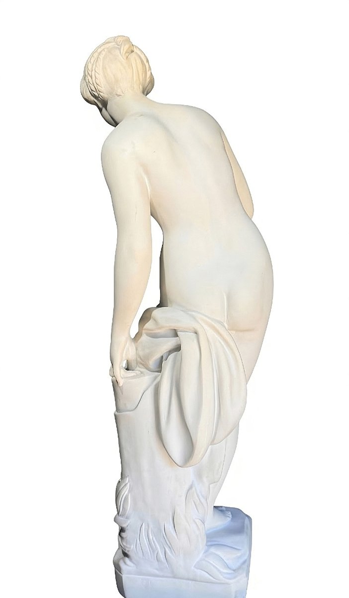 Statua raffigurante una Dama Nuda, da Etienne-Maurice Falconet, Marmo Carrara Statuario -photo-3