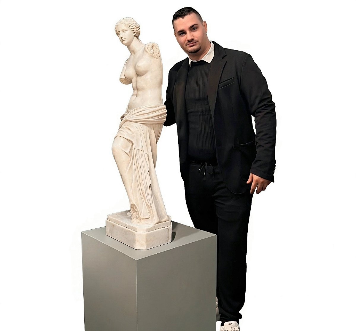 Statua raffigurante Venere di Milo in Marmo Bianco Statuario di Carrara -photo-2