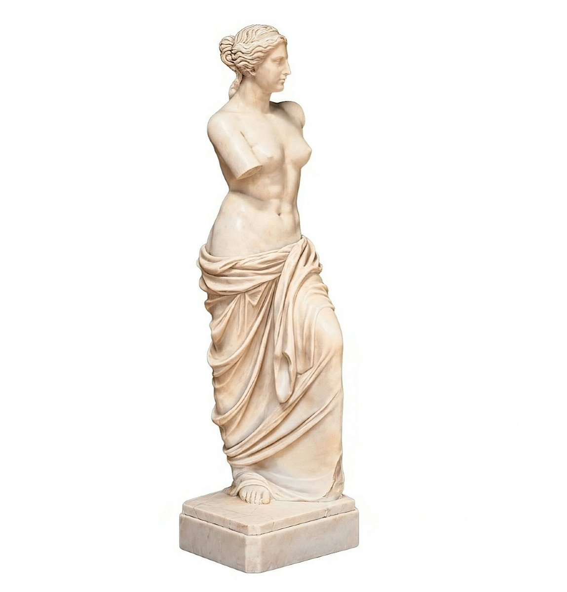 Statua raffigurante Venere di Milo in Marmo Bianco Statuario di Carrara 