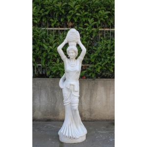 Statua Marmo dama con Brocca 