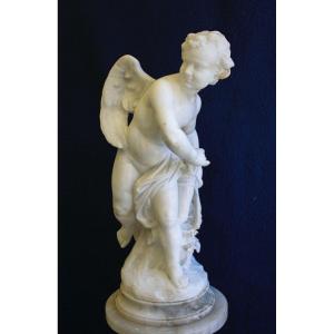 Statua raffigurante Cupido Marmo 