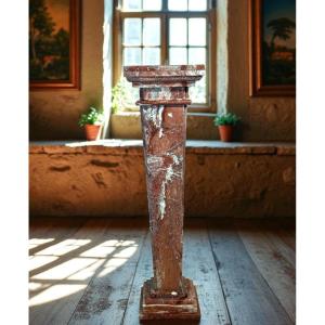Colonna in Marmo Rosso 