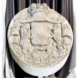 Stemma Nobiliare dei Principi di Ventimiglia, Marmo Bianco statuario di Carrara 