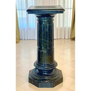 Colonna Capitello in Marmo Verde Alpi 