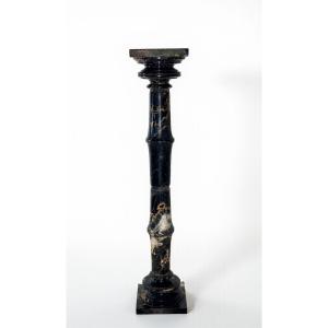 Colonna in Marmo Nero Portoro 