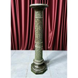 Colonna/Capitello in Marmo Verde Alpi 