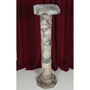 Colonna/Capitello in Marmo Arabescato 