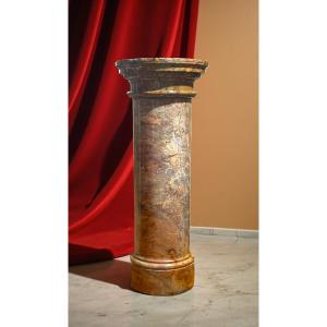 Colonna in Marmo Brecciato 