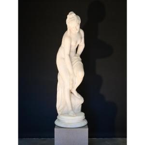 Statua Bagnante Nuda in Marmo Carrara 