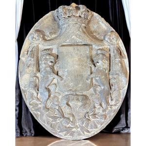 Stemma dei Principi di Vendimiglia in Marmo Carrara 